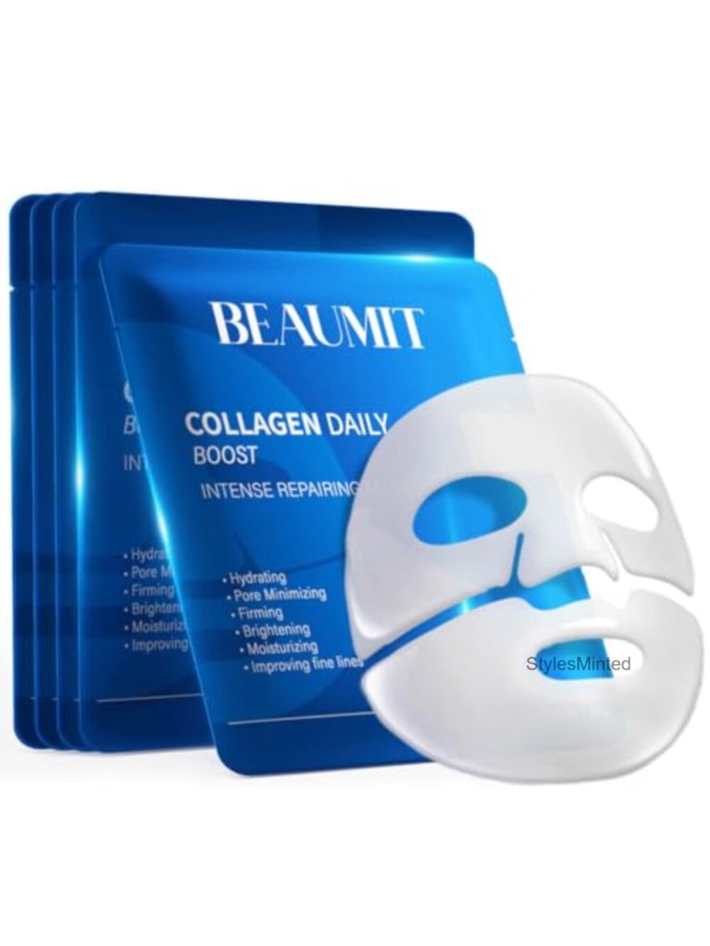 7 Pack Collagen Hydrogel Overnight Face Mask Deep Hydrating Moisturizing
